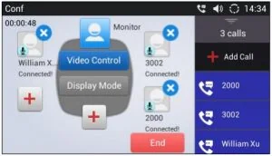 Tạo hội nghị Audio và Video nhiều bên trên điện thoại IP video
