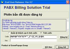 Mặt trước Phần mềm tính cước tổng đài panasonic KX-TEB308