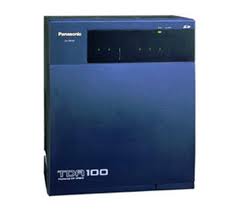 Mặt trước Tổng đài panasonic KX-TDA100 với 8 đường vào và 40 máy lẻ