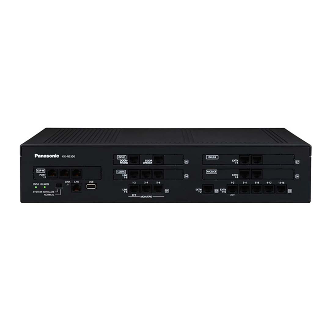 Mặt trước Tổng đài IP NS300 6 đường vào 16 máy nhánh analog