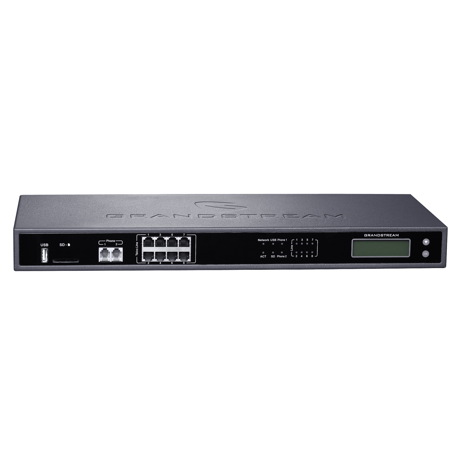 Mặt trước Tổng đài IP Grandstream UCM6208