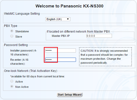 Cài đặt tổng đài KX-NS300