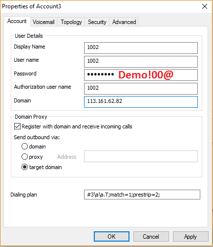 Demo tổng đài IP
